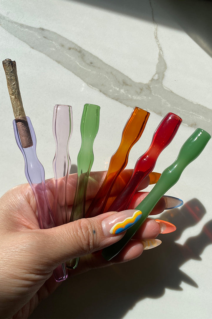 MJ Hand Blown Glass Holders