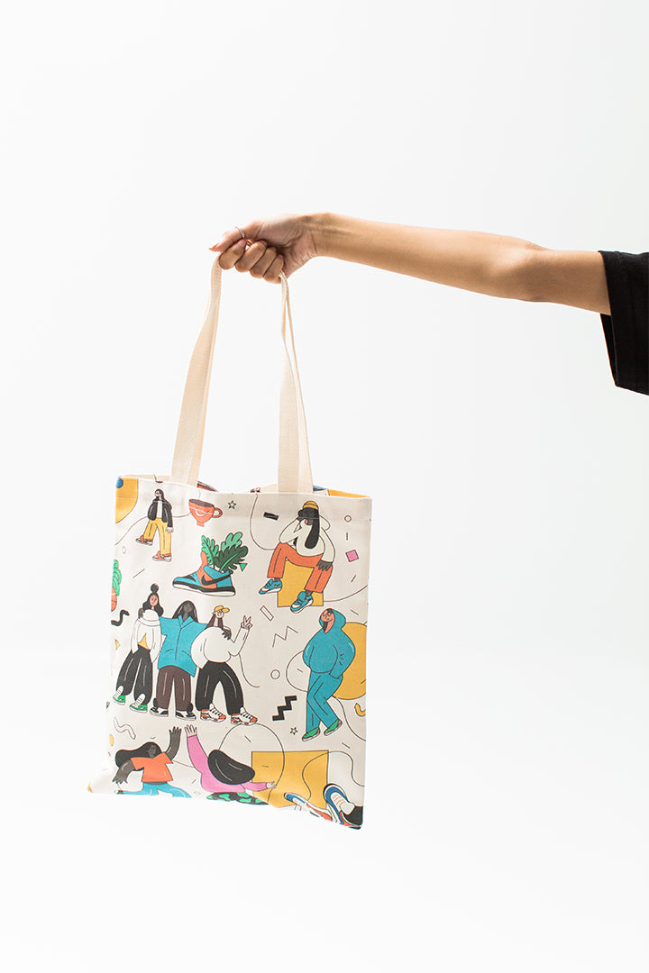 Natural GWDLB "Support Your Homies" Tote